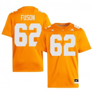 #62 Clyde Fuson UT Volunteers Orange Men Jersey | Official Replica Football Player Enthusiasts 46045446