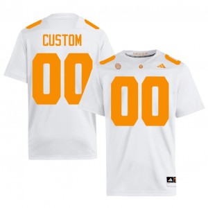 Tennessee Vols Custom #00 Men Football | White Premium University Fan Merchandise 81863264