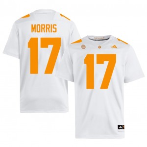 Daune Morris Tennessee Vols #17 White Men Football Jersey | Stitched NCAA Licensed Gear 60444743