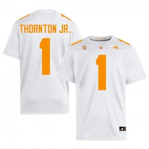 Tennessee Vols Dont'e Thornton Jr. #1 Men Football | White Premium College Fan Merchandise 46124200