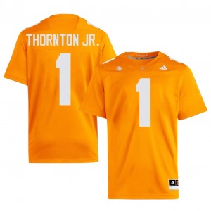 #1 Dont'e Thornton Jr. UT Volunteers Orange Men Jersey | Official Replica Football University Enthusiasts 22622107