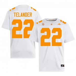 Jeremiah Telander Tennessee Vols #22 White Men Football Jersey | Stitched NCAA Licensed Gear 79219033