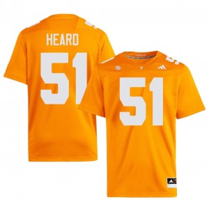 #51 Jeremias Heard UT Volunteers Orange Men Jersey | Official Replica Football University Enthusiasts 82555158