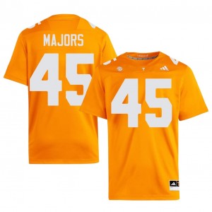 #45 Johnny Majors UT Volunteers Orange Men Jersey | Official Replica Football NCAA Enthusiasts 76410762