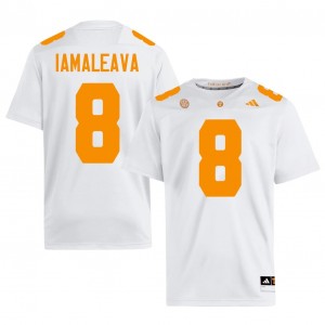 Nico Iamaleava Tennessee Vols #8 White Men Football Jersey | Stitched NCAA Licensed Gear 26838729
