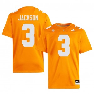 Volunteers Radarious Jackson #3 Men Football | Orange Premium Player Fan Merchandise 33024161