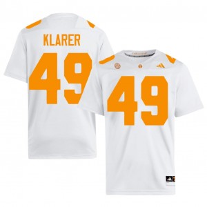 Rudy Klarer Tennessee Vols #49 White Men Football Jersey | Stitched NCAA Licensed Gear 87928531