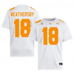 Tennessee Vols Tyree Weathersby #18 Men Football | White Premium University Fan Merchandise 51916089