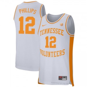 Vols Cade Phillips #12 Men Basketball | White Premium NCAA Fan Merchandise 98148735