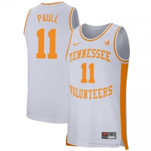 Gavin Paull Volunteers #11 White Men Basketball Jersey | Stitched NCAA Licensed Gear 33157264