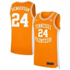 Troy Henderson #24 Tennessee Volunteers Men Basketball Jersey | Limited Edition Orange College Gear 95563181