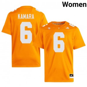 Alvin Kamara Volunteers #6 Orange Women Football Jersey | Stitched NCAA Licensed Gear 60356685