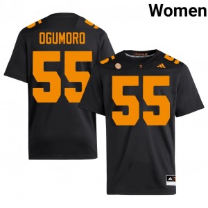 Antoni Ogumoro #55 Tennessee Women Football Jersey | Limited Edition Black High School Gear 70402159
