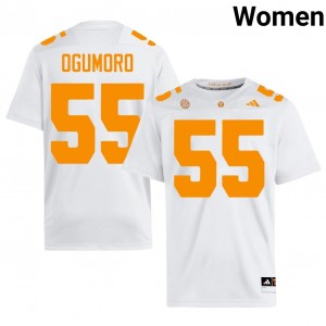 Tennessee Vols Antoni Ogumoro #55 Women Football | White Premium Player Fan Merchandise 30791120