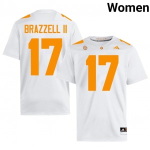 Chris Brazzell II #17 Tennessee Volunteers Women Football Jersey | Limited Edition White College Gear 63828108