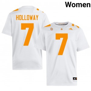 Tennessee Vols Condredge Holloway #7 Women Football | White Premium College Fan Merchandise 33351632