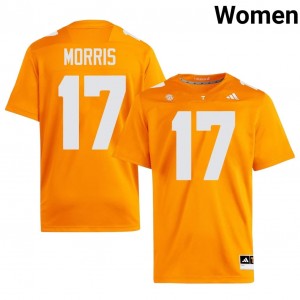 Volunteers Daune Morris #17 Women Football | Orange Premium High School Fan Merchandise 91106219