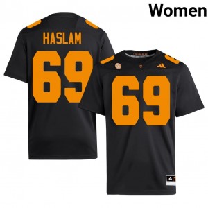 Donovan Haslam #69 Tennessee Women Football Jersey | Limited Edition Black University Gear 85149071