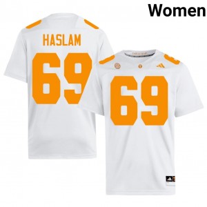 Tennessee Vols Donovan Haslam #69 Women Football | White Premium High School Fan Merchandise 97650407