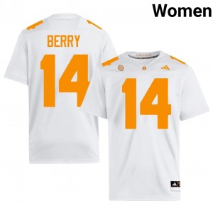 #14 Eric Berry Tennessee Volunteers White Women Jersey | Official Replica Football Player Enthusiasts 33487877