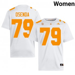 Gabriel Osenda Tennessee Vols #79 White Women Football Jersey | Stitched NCAA Licensed Gear 14045688
