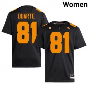 Ian Duarte #81 Tennessee Women Football Jersey | Limited Edition Black NCAA Gear 75370679