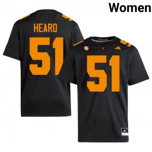Vols Jeremias Heard #51 Women Football | Black Premium University Fan Merchandise 71236125