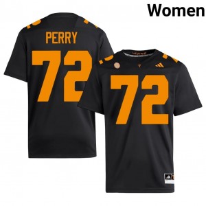 #72 Jesse Perry Tennessee Black Women Jersey | Official Replica Football Player Enthusiasts 27409577
