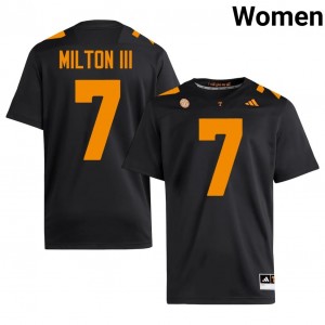 Joe Milton III Vols #7 Black Women Football Jersey | Stitched NCAA Licensed Gear 63146385