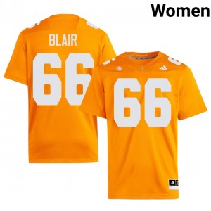 Kamari Blair Volunteers #66 Orange Women Football Jersey | Stitched NCAA Licensed Gear 91292168