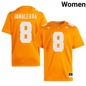 Volunteers Nico Iamaleava #8 Women Football | Orange Premium University Fan Merchandise 18975378