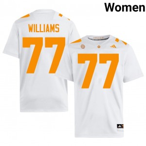 Ory Williams #77 Tennessee Volunteers Women Football Jersey | Limited Edition White High School Gear 74755208