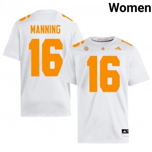 Tennessee Vols Peyton Manning #16 Women Football | White Premium High School Fan Merchandise 11519995
