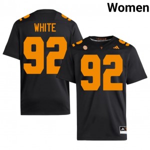 #92 Reggie White Tennessee Black Women Jersey | Official Replica Football Player Enthusiasts 87054359