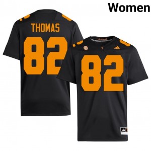 Trent Thomas Vols #82 Black Women Football Jersey | Stitched NCAA Licensed Gear 10065271