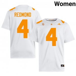 #4 Ty Redmond Tennessee Volunteers White Women Jersey | Official Replica Football High School Enthusiasts 87027005