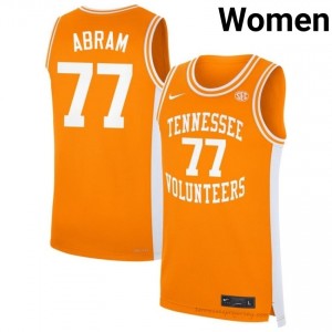 #77 Amaree Abram Volunteers Orange Women Jersey | Official Replica Basketball University Enthusiasts 93190047