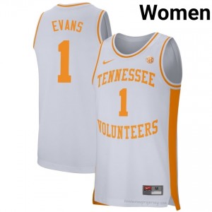 Vols Amari Evans #1 Women Basketball | White Premium NCAA Fan Merchandise 35314563