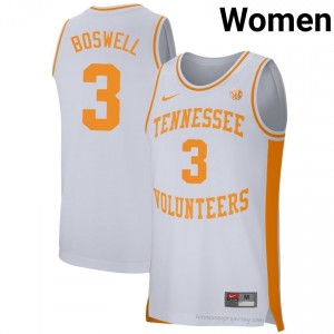 Volunteers Bishop Boswell #3 Women Basketball | White Premium University Fan Merchandise 41090737