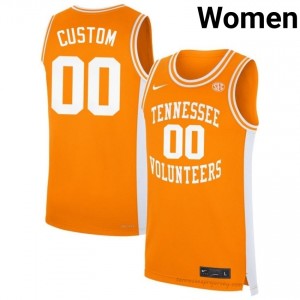 #00 Custom Vols Orange Women Jersey | Official Replica Basketball NCAA Enthusiasts 83198443