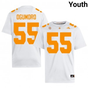 #55 Antoni Ogumoro Tennessee Volunteers White Youth Jersey | Official Replica Football College Enthusiasts 67322068