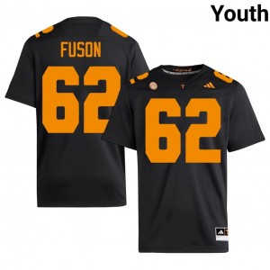 #62 Clyde Fuson Tennessee Black Youth Jersey | Official Replica Football College Enthusiasts 96164893