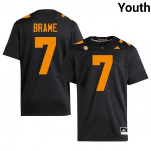 Vols DaSaahn Brame #7 Youth Football | Black Premium Player Fan Merchandise 51638919