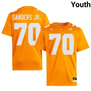#70 David Sanders Jr. UT Volunteers Orange Youth Jersey | Official Replica Football University Enthusiasts 83095664