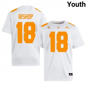 DeSean Bishop #18 Tennessee Volunteers Youth Football Jersey | Limited Edition White NCAA Gear 45111127