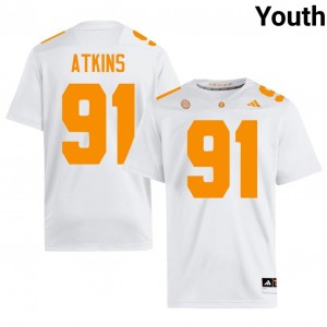 Tennessee Vols Doug Atkins #91 Youth Football | White Premium College Fan Merchandise 70287399