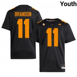 Faizon Brandon #11 Tennessee Youth Football Jersey | Limited Edition Black Player Gear 92582933