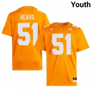Jeremias Heard #51 UT Volunteers Youth Football Jersey | Limited Edition Orange College Gear 58029856