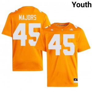 Johnny Majors #45 UT Volunteers Youth Football Jersey | Limited Edition Orange Player Gear 81061705