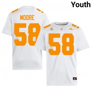 Nic Moore #58 Tennessee Volunteers Youth Football Jersey | Limited Edition White High School Gear 28735966